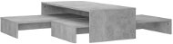 SHUMEE Sada konferenčných stolíkov sivá 100 × 100 × 26,5 cm drevotrieska, 806799 - Konferenčný stolík