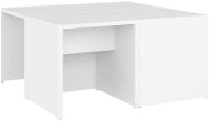 SHUMEE Konferenčné stolíky 4 ks biele 33 × 33 × 33 cm drevotrieska, 806813 - Konferenčný stolík