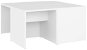 SHUMEE Konferenční stolky 4 ks bílé 33 × 33 × 33 cm dřevotříska, 806813 - Konferenční stolek
