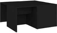 SHUMEE Konferenční stolky 4 ks černé 33 × 33 × 33 cm dřevotříska, 806814 - Konferenční stolek