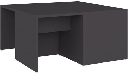 SHUMEE Konferenční stolky 4 ks šedé 33 × 33 × 33 cm dřevotříska, 806815 - Konferenční stolek - Main image