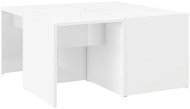 SHUMEE Konferenční stolky 4 ks bílé vysoký lesk 33 × 33 × 33cm dřevotříska, 806819 - Konferenční stolek