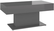 SHUMEE Konferenční stolek šedý vysoký lesk 96 × 50 × 45 cm dřevotříska, 806839 - Konferenční stolek