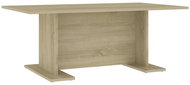 SHUMEE Konferenční stolek bílý a dub sonoma 103,5 × 60 × 40 cm dřevotříska, 806845 - Konferenční stolek