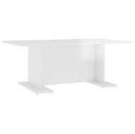 SHUMEE Konferenční stolek bílý vysoký lesk 103,5 × 60 × 40 cm dřevotříska, 806846 - Konferenční stolek
