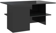 SHUMEE Konferenční stolek černý vysoký lesk 90 × 60 × 46,5 cm dřevotříska, 806856 - Konferenční stolek