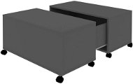 SHUMEE Konferenční stolek šedý 75 × 75 × 38 cm dřevotříska , 806869 - Konferenční stolek