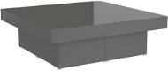 SHUMEE Konferenčný stolík sivý vysoký lesk 90 × 90 × 28 cm drevotrieska, 806920 - Konferenčný stolík