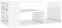 SHUMEE Konferenční stolek bílý vysoký lesk 100 × 50 × 40 cm dřevotříska, 806927 - Konferenční stolek