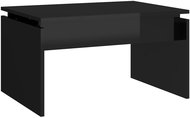 SHUMEE Konferenční stolek černý vysoký lesk 68 × 50 × 38 cm dřevotříska, 808339 - Konferenční stolek
