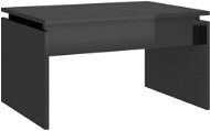 SHUMEE Konferenčný stolík sivý vysoký lesk 68 × 50 × 38 cm drevotrieska, 808340 - Konferenčný stolík