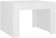 SHUMEE Konferenčný stolík biely 50 × 50 × 35 cm drevotrieska, 808549 - Konferenčný stolík