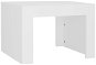 SHUMEE Konferenčný stolík biely 50 × 50 × 35 cm drevotrieska, 808549 - Konferenčný stolík