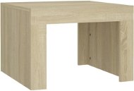 SHUMEE Konferenčný stolík dub sonoma 50 × 50 × 35 cm drevotrieska, 808552 - Konferenčný stolík