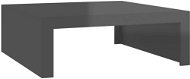 SHUMEE Konferenčný stolík sivý vysoký lesk 100 × 100 × 35 cm drevotrieska, 808575 - Konferenčný stolík