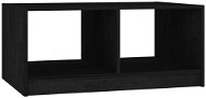 SHUMEE Konferenční stolek černý 75 × 50 × 33,5 cm masivní borové dřevo, 809910 - Konferenční stolek