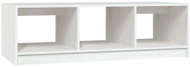 SHUMEE Konferenční stolek bílý 110 × 50 × 34 cm masivní borové dřevo, 809913 - Konferenční stolek