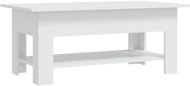 SHUMEE Konferenční stolek bílý 102 × 55 × 42 cm dřevotříska, 810253 - Konferenční stolek