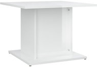 SHUMEE Konferenční stolek bílý vysoký lesk 55,5 × 55,5 × 40 cm dřevotříska, 810322 - Konferenční stolek