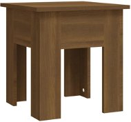 SHUMEE Konferenční stolek hnědý dub 40 × 40 × 42 cm dřevotříska, 813073 - Konferenční stolek