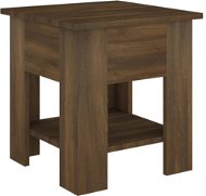 SHUMEE Konferenčný stolík hnedý dub 40 × 40 × 42 cm kompozitné drevo, 813082 - Konferenčný stolík