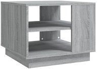 SHUMEE Konferenčný stolík sivý sonoma 55 × 55 × 43 cm drevotrieska, 813087 - Konferenčný stolík