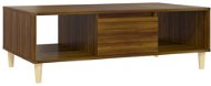SHUMEE Konferenčný stolík hnedý dub 103,5 × 60 × 35 cm drevotrieska, 813178 - Konferenčný stolík