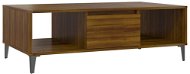SHUMEE Konferenční stolek hnědý dub 103,5 × 60 × 35 cm dřevotříska, 813181 - Konferenční stolek
