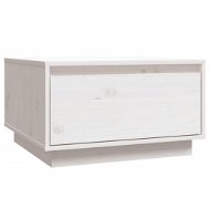 SHUMEE Konferenčný stolík biely 55 × 56 × 32 cm masívne borovicové drevo, 813406 - Konferenčný stolík