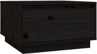 SHUMEE Konferenčný stolík čierny 55 × 56 × 32 cm masívne borovicové drevo, 813409 - Konferenčný stolík