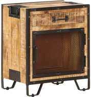 SHUMEE Noční stolek 43 × 30 × 51 cm masivní hrubé mangovníkové dřevo, 285892 - Noční stolek