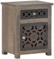 SHUMEE Bedside table 40 × 30 × 50 cm solid mangrove wood, 288101 - Night Stand
