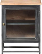 SHUMEE Noční stolek šedý 40 × 30 × 50 cm masivní akáciové dřevo, 323501 - Noční stolek