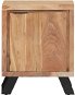 SHUMEE Nočný stolík 40 × 30 × 50 cm masívne akáciové drevo živé hrany, 323519 - Nočný stolík