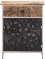 SHUMEE Noční stolek 40 × 30 × 50 cm hrubé mangovníkové dřevo, 323738 - Noční stolek