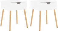 SHUMEE Noční stolky 2 ks bílé 40 × 40 × 56 cm dřevotříska, 326796 - Night Stand