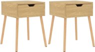 SHUMEE - Nočné stolíky 2 ks dub sonoma 40 × 40 × 56 cm drevotrieska, 326802 - Nočný stolík
