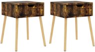 SHUMEE Noční stolky 2 ks kouřový dub 40 × 40 × 56 cm dřevotříska , 326812 - Noční stolek