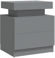 SHUMEE Noční stolek šedý 45 × 35 × 52 cm dřevotříska, 326851 - Night Stand