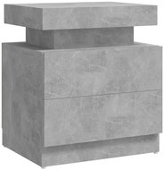 SHUMEE Noční stolek betonově šedý 45 × 35 × 52 cm dřevotříska, 326853 - Night Stand