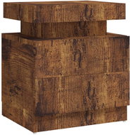 SHUMEE Noční stolek kouřový dub 45 × 35 × 52 cm dřevotříska, 326857 - Night Stand