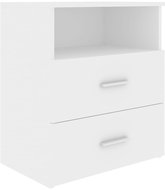 SHUMEE Noční stolek bílý 50 × 32 × 60 cm, 803272 - Night Stand