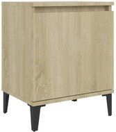 SHUMEE Noční stolek s kovovými nohami dub sonoma 40 × 30 × 50 cm , 805839 - Night Stand