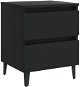 SHUMEE Nočný stolík čierny 40 × 35 × 50 cm drevotrieska, 805871 - Nočný stolík