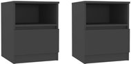 SHUMEE Noční stolky 2 ks šedé 40 × 40 × 50 cm dřevotříska, 806162 - Noční stolek