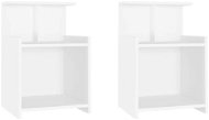 SHUMEE Noční stolky 2 ks bílé 40 × 35 × 60 cm dřevotříska, 806176 - Noční stolek