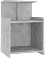 SHUMEE Nočný stolík betónovo sivý 40 × 35 × 60 cm drevotrieska, 806183 - Nočný stolík