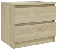 SHUMEE Noční stolek dub sonoma 50 × 39 × 43,5 cm dřevotříska, 806199 - Night Stand