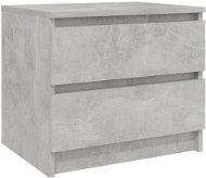 SHUMEE Noční stolek betonově šedý 50 × 39 × 43,5 cm dřevotříska, 806201 - Noční stolek