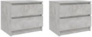 SHUMEE Noční stolky 2 ks betonově šedé 50 × 39 × 43,5 cm dřevotříska, 806202 - Noční stolek